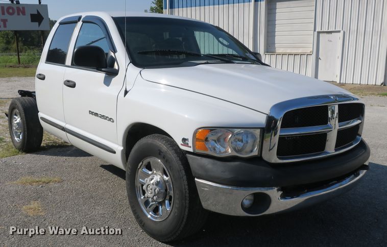 image for item DB10193 2005 Dodge Ram 2500 Quad Cab pickup truck cab and chassis