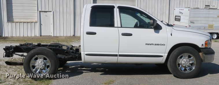 image for item DB10193 2005 Dodge Ram 2500 Quad Cab pickup truck cab and chassis
