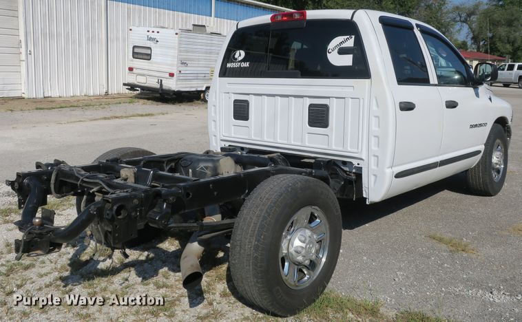 image for item DB10193 2005 Dodge Ram 2500 Quad Cab pickup truck cab and chassis