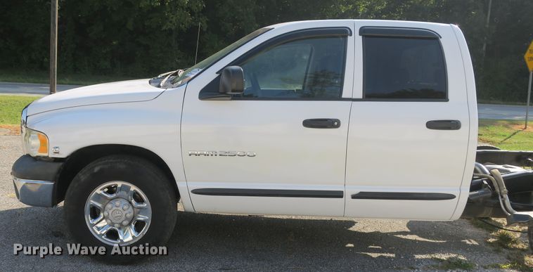 image for item DB10193 2005 Dodge Ram 2500 Quad Cab pickup truck cab and chassis