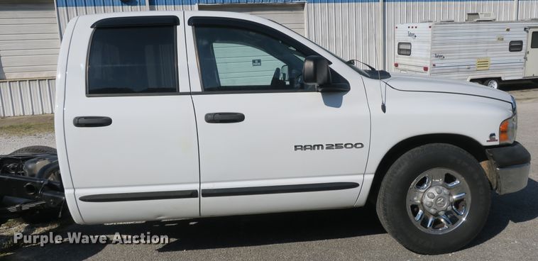 image for item DB10193 2005 Dodge Ram 2500 Quad Cab pickup truck cab and chassis