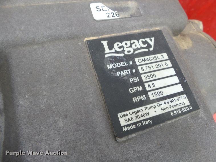 image for item DE7958 Hotsy 1.10-5660 pressure washer