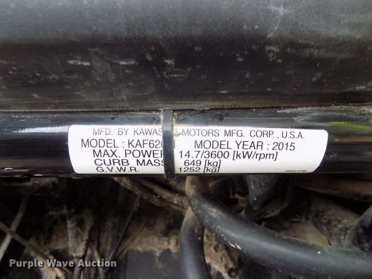 image for item DG2436 2015 Kawasaki Mule 4010 utility vehicle