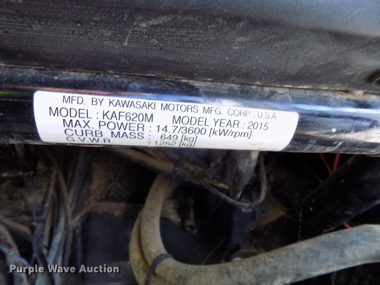 image for item DG2437 2015 Kawasaki KAF620M utility vehicle