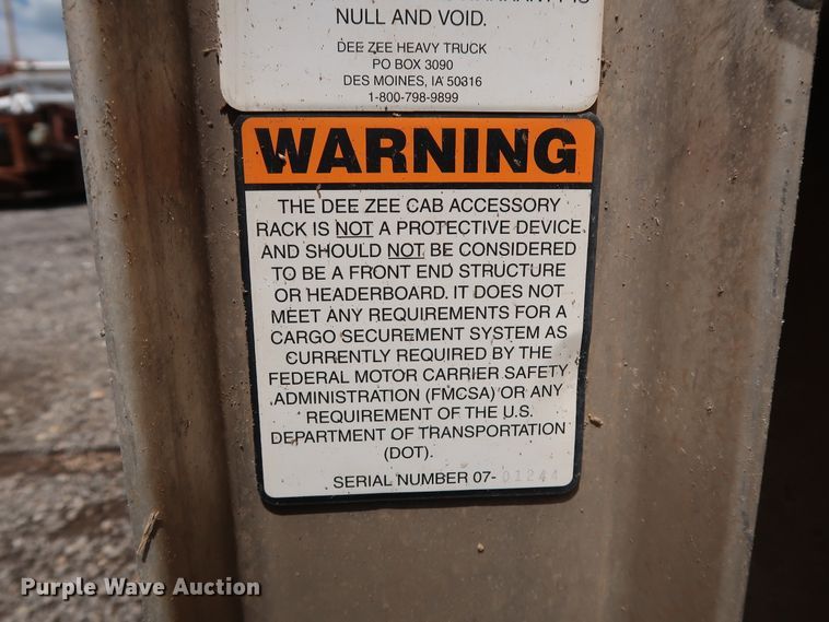 image for item DG4112 Dee Zee aluminum headache rack