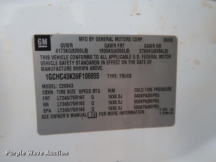 image for item DG4127 2009 Chevrolet Silverado 2500HD LS Crew Cab pickup truck