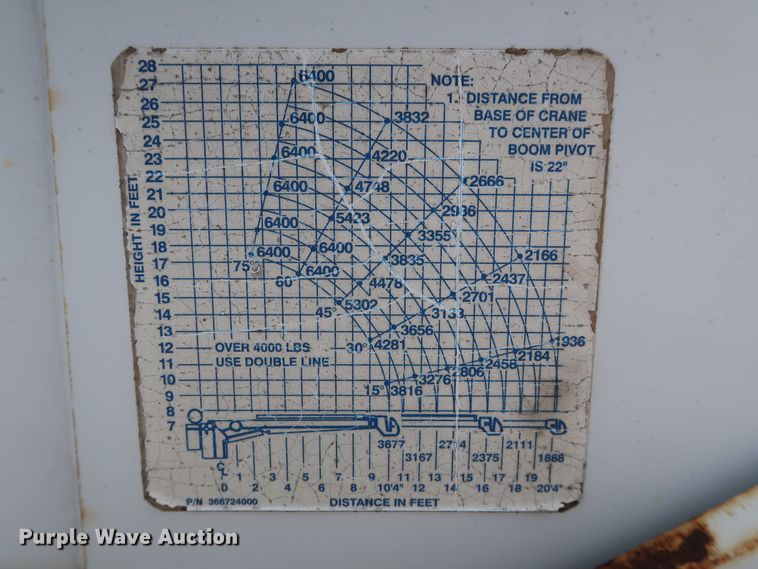 image for item DG4128 2007 Ford F550 XL service truck with crane