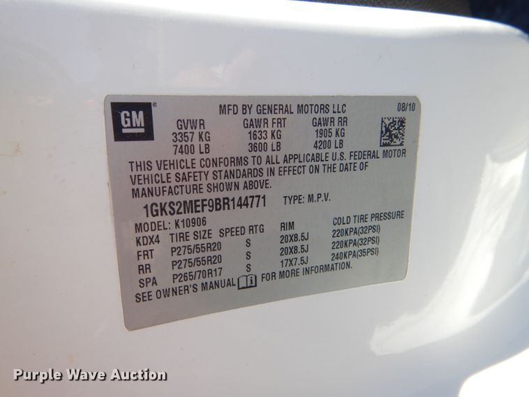 image for item DG4908 2011 GMC Yukon Denali XL SUV