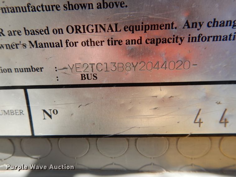 image for item DG5839 2000 Van Hool T2145 coach bus