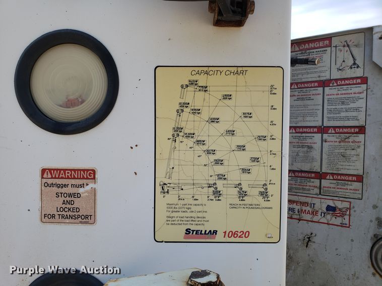 image for item DG7535 2006 Sterling Acterra service truck with crane