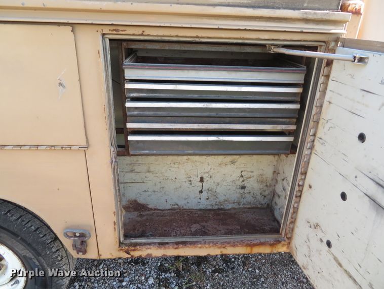 image for item DH1557 1984 Ford F250 Ext. Cab utility bed pickup truck