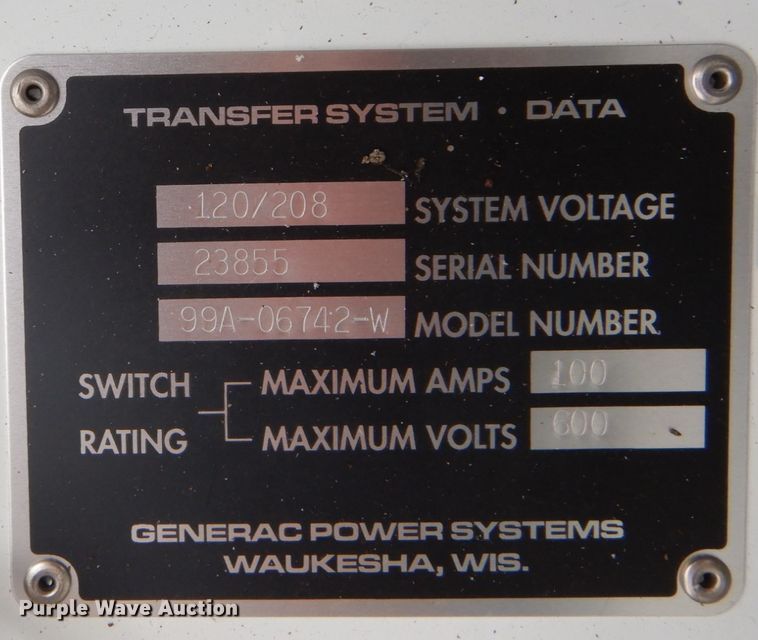 image for item DH2081 1975 Onan Electric Plant 17.5RDJF-4R/16548AA generator