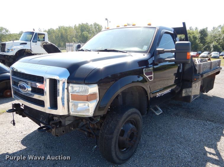 image for item DH2574 2008 Ford F350 Super Duty flatbed pickup truck