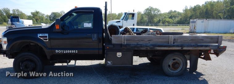 image for item DH2574 2008 Ford F350 Super Duty flatbed pickup truck