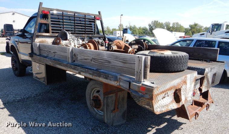 image for item DH2574 2008 Ford F350 Super Duty flatbed pickup truck