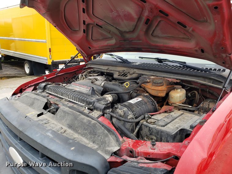 image for item DH2855 2006 Ford F350 Super Duty SuperCab flatbed pickup truck