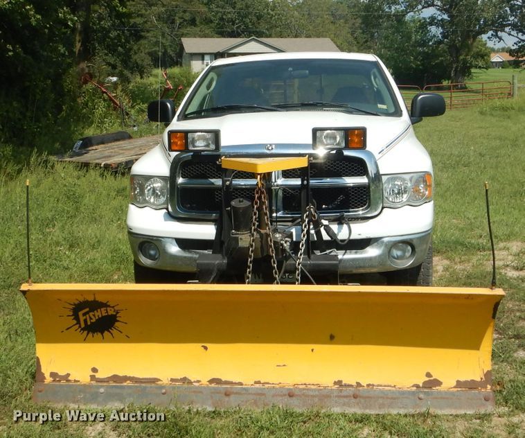 image for item DH6129 2005 Dodge Ram 2500 Quad Cab utility bed pickup truck