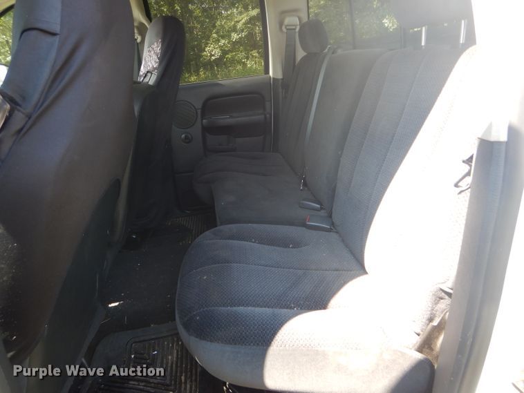 image for item DH6129 2005 Dodge Ram 2500 Quad Cab utility bed pickup truck