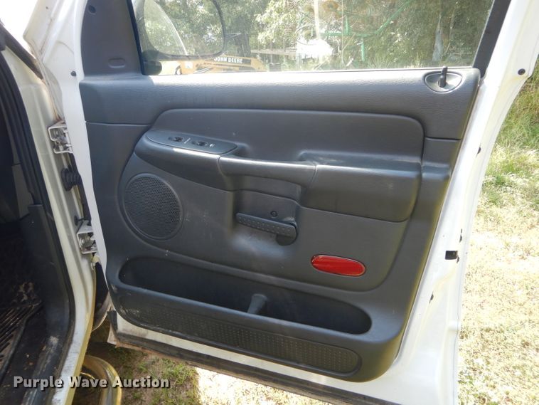 image for item DH6129 2005 Dodge Ram 2500 Quad Cab utility bed pickup truck
