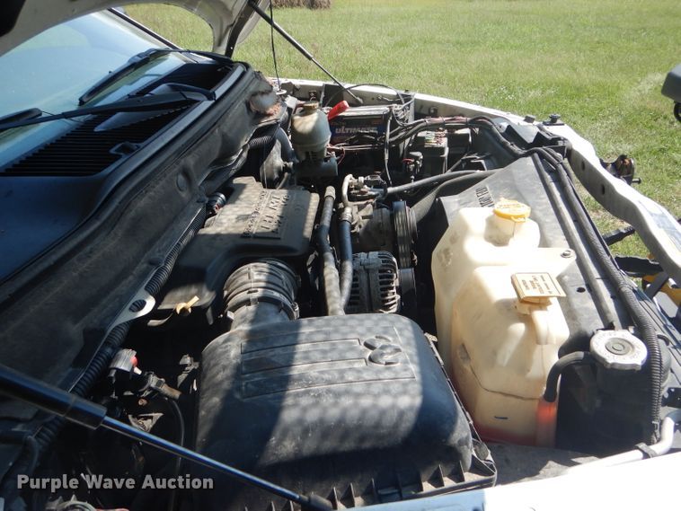 image for item DH6129 2005 Dodge Ram 2500 Quad Cab utility bed pickup truck