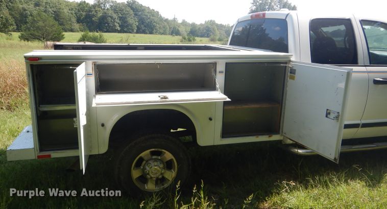 image for item DH6129 2005 Dodge Ram 2500 Quad Cab utility bed pickup truck