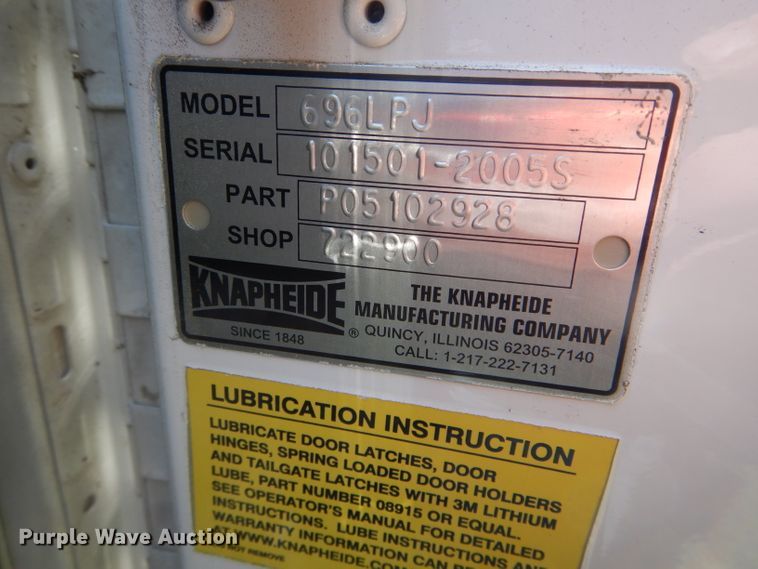 image for item DH6129 2005 Dodge Ram 2500 Quad Cab utility bed pickup truck