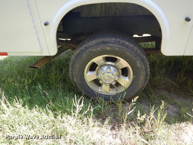 image for item DH6129 2005 Dodge Ram 2500 Quad Cab utility bed pickup truck