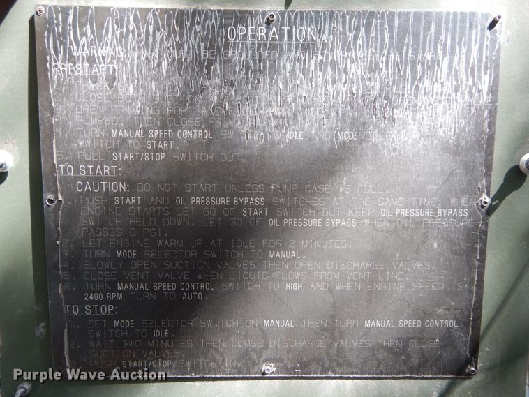 image for item DI1769 2001 Gorman Rupp 04A13 water pump