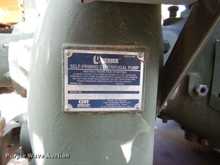 image for item DI1769 2001 Gorman Rupp 04A13 water pump