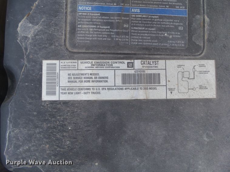 image for item EM9837 2003 Chevrolet TrailBlazer EXT SUV