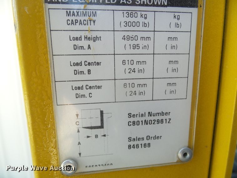 image for item EQ9194 Yale OSO30ECN24TE089 forklift
