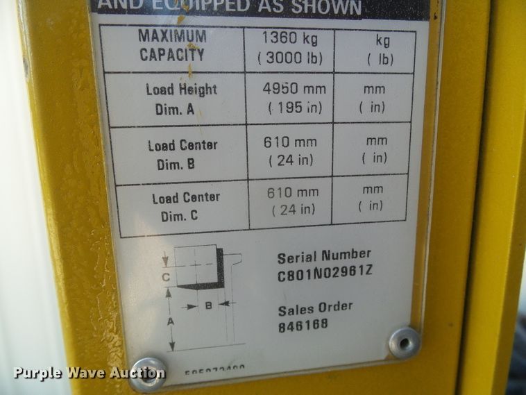 image for item EQ9194 Yale OSO30ECN24TE089 forklift