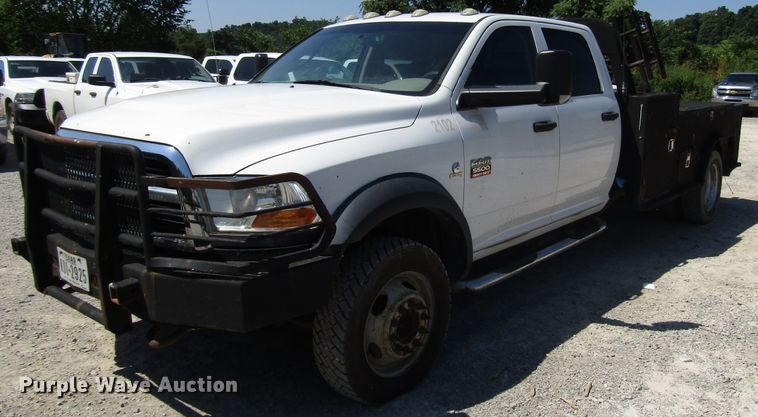image for item FJ9706 2011 Dodge Ram 5500 Crew Cab flatbed truck