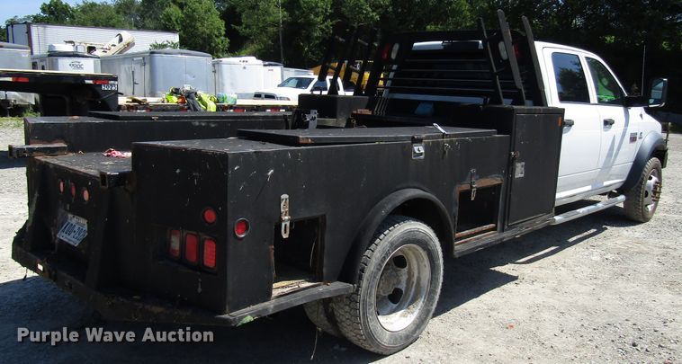 image for item FJ9706 2011 Dodge Ram 5500 Crew Cab flatbed truck
