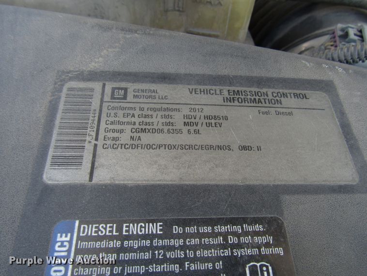 image for item FJ9710 2012 Chevrolet Silverado 2500HD Crew Cab pickup truck