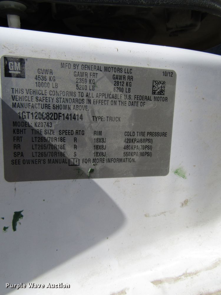 image for item FJ9714 2013 GMC Sierra 2500HD Crew Cab pickup truck