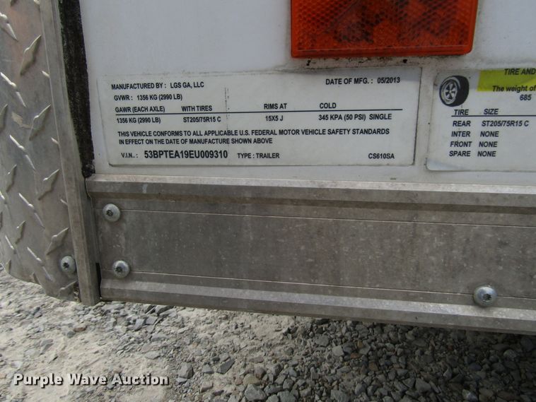 image for item FJ9736 2014 Pace American Cargosport enclosed cargo trailer