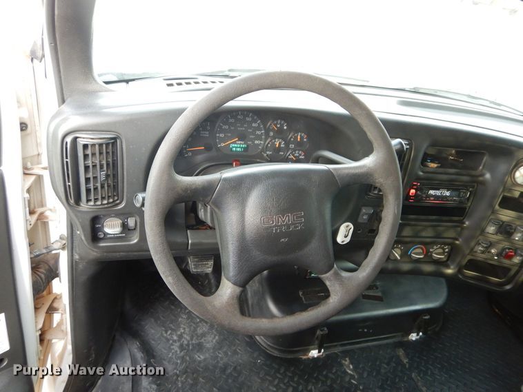 image for item FK9768 2004 GMC C4500 Crew Cab flatbed truck