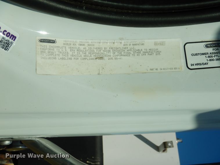 image for item FT9450 2012 Freightliner M2 knuckle boom crane truck