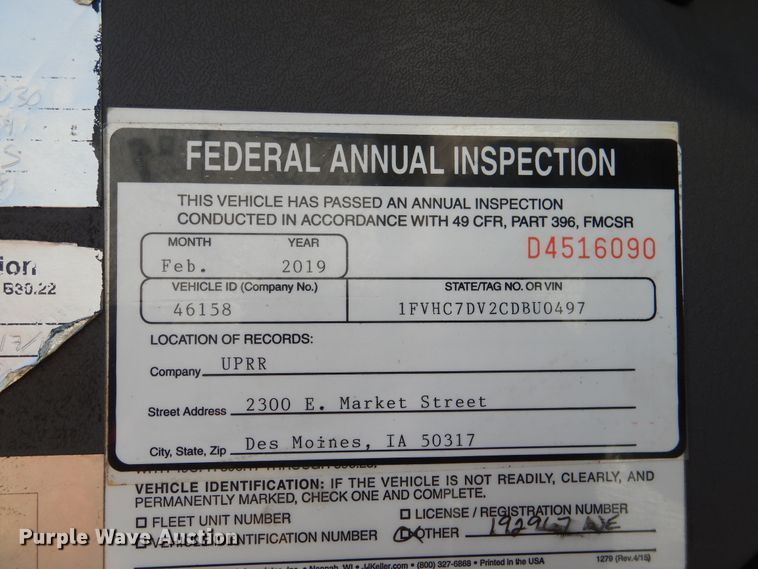 image for item FT9450 2012 Freightliner M2 knuckle boom crane truck