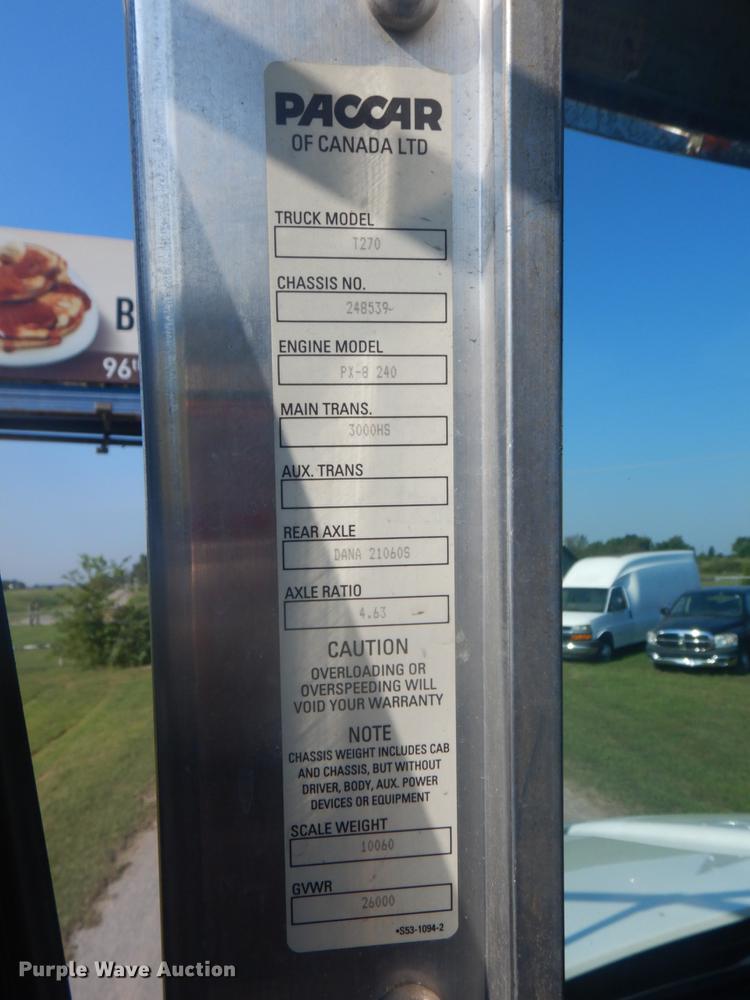 image for item FT9483 2009 Kenworth T270 delivery truck