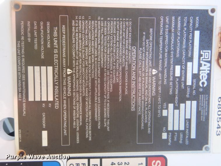 image for item FT9485 2008 Dodge Ram 5500HD bucket truck