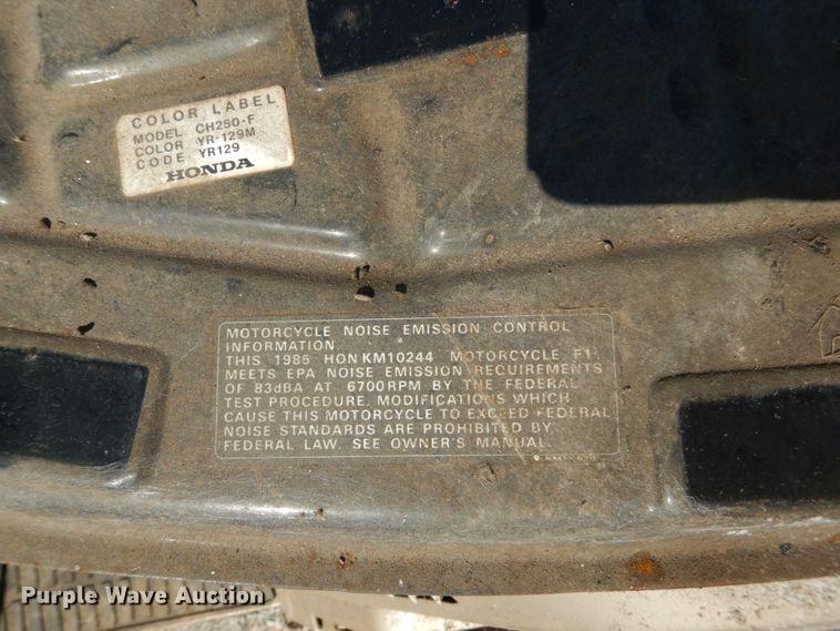 image for item GC9265 1985 Honda Elite 250 moped