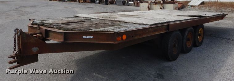 image for item GC9268 1990 shop built tilt deck equipment trailer