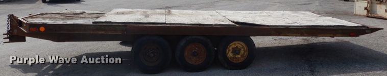 image for item GC9268 1990 shop built tilt deck equipment trailer