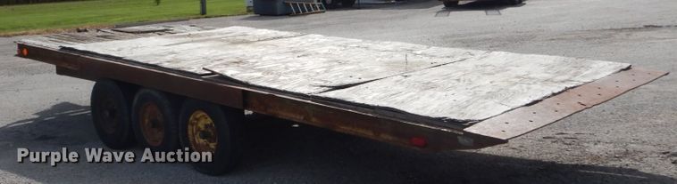 image for item GC9268 1990 shop built tilt deck equipment trailer