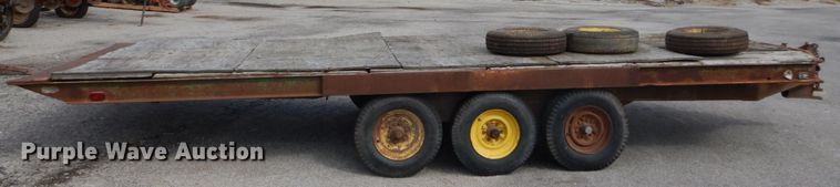 image for item GC9268 1990 shop built tilt deck equipment trailer