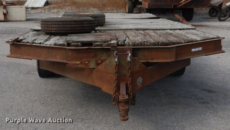 image for item GC9268 1990 shop built tilt deck equipment trailer