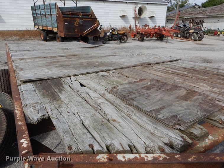 image for item GC9268 1990 shop built tilt deck equipment trailer