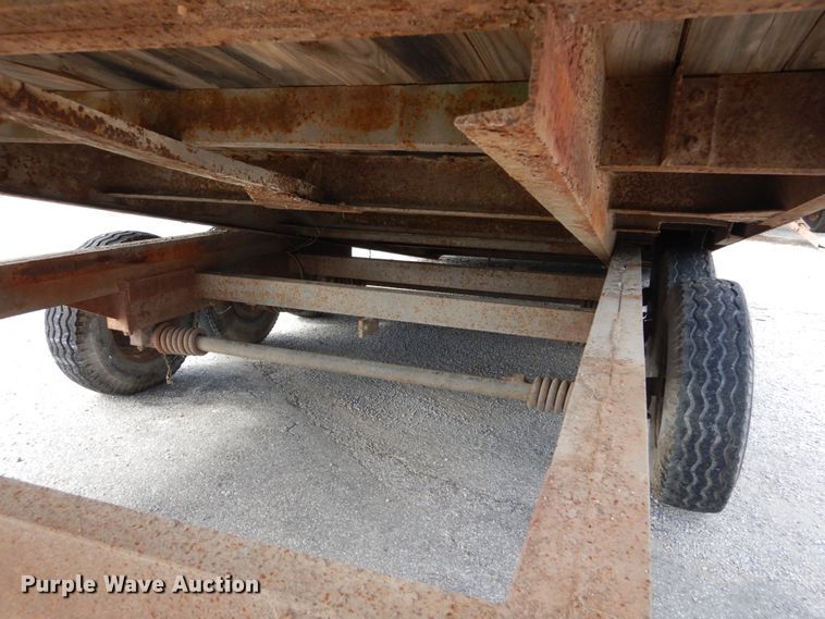 image for item GC9268 1990 shop built tilt deck equipment trailer